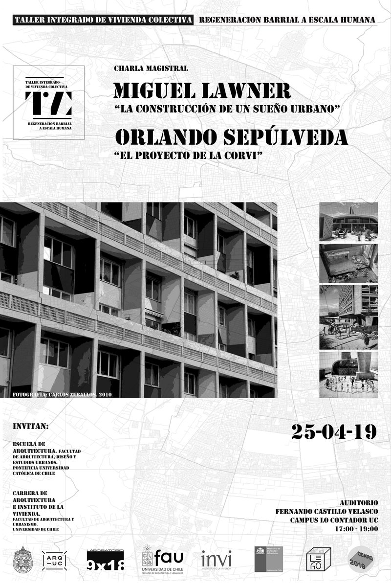 Charla magistral #MiguelLawner + Orlando Sepúlveda 

ABR 25 | 17 h

Segunda sesión en el marco del "Taller integrado de vivienda colectiva: regeneración barrial a escala humana" desarrollado entre <a href="/ARQ_UC/">Arquitectura UC</a> y <a href="/MundoFAU_uchile/">FAU U. de Chile</a> durante el 1º semestre de 2019

arquitectura.uc.cl/extension/agen…
