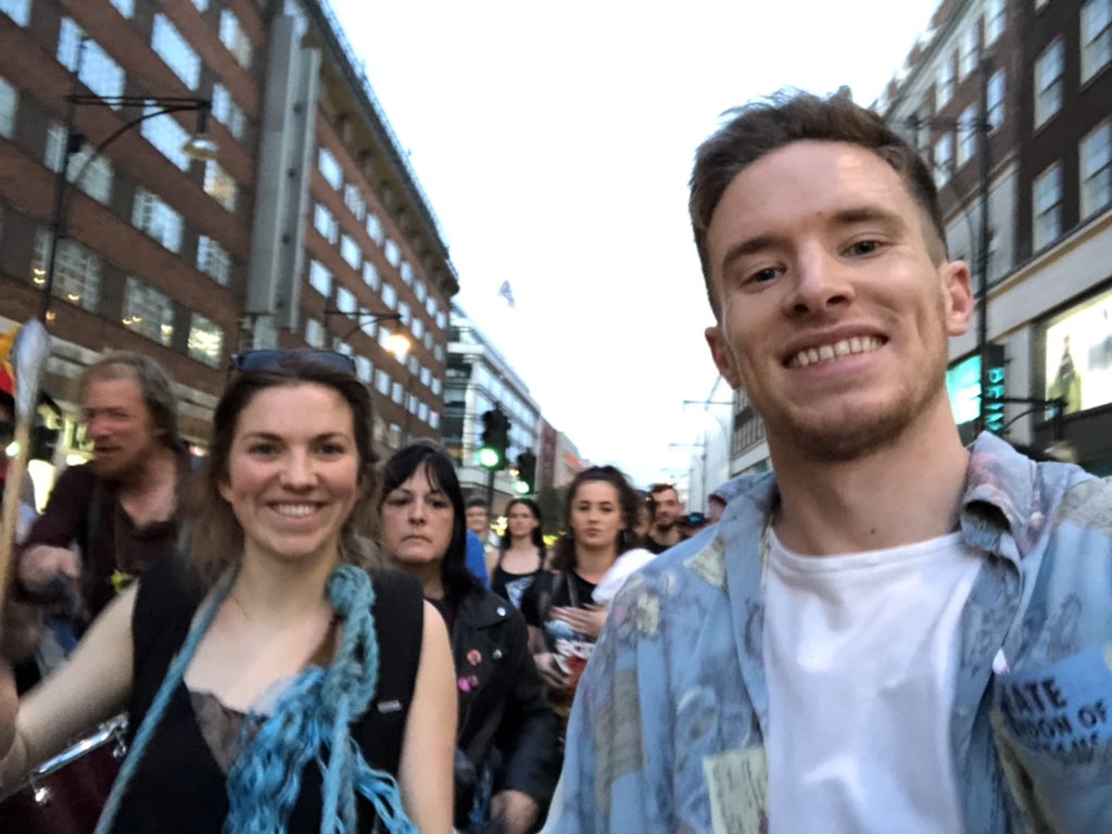 Joining the samba crew with <a href="/ExtinctionR/">Extinction Rebellion Global</a> yesterday! We’re back today, come and join us! #ExtinctionRebellion #ExtinctionRebellionLondon