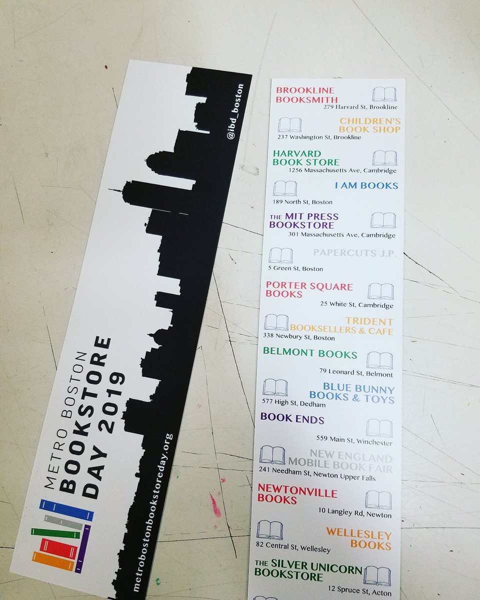 IBD_Boston's tweet photo. One week until Independent Bookstore Day! Pick up a "passport" bookmark at any participating Boston-area store and get it stamped at each store you visit on 4/27. If you hit them all, you can enter to win a free six-month audiobook subscription from @librofm! #IBDboston https://t.co/CZ7eCG2th1