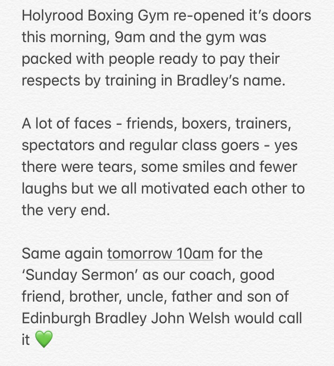 Holyrood Boxing Gym tweet media