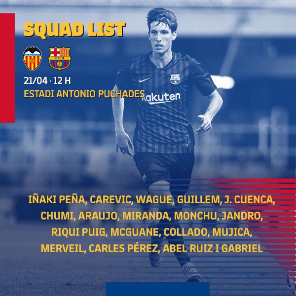 WaguePage's tweet photo. @MoussaWagueOff est convoqué pour le match du Barça B 🔵🔴 du 21 Avril 2019. Vamoss Gaïndé 🦁🦁 https://t.co/MzX4CyHsvg