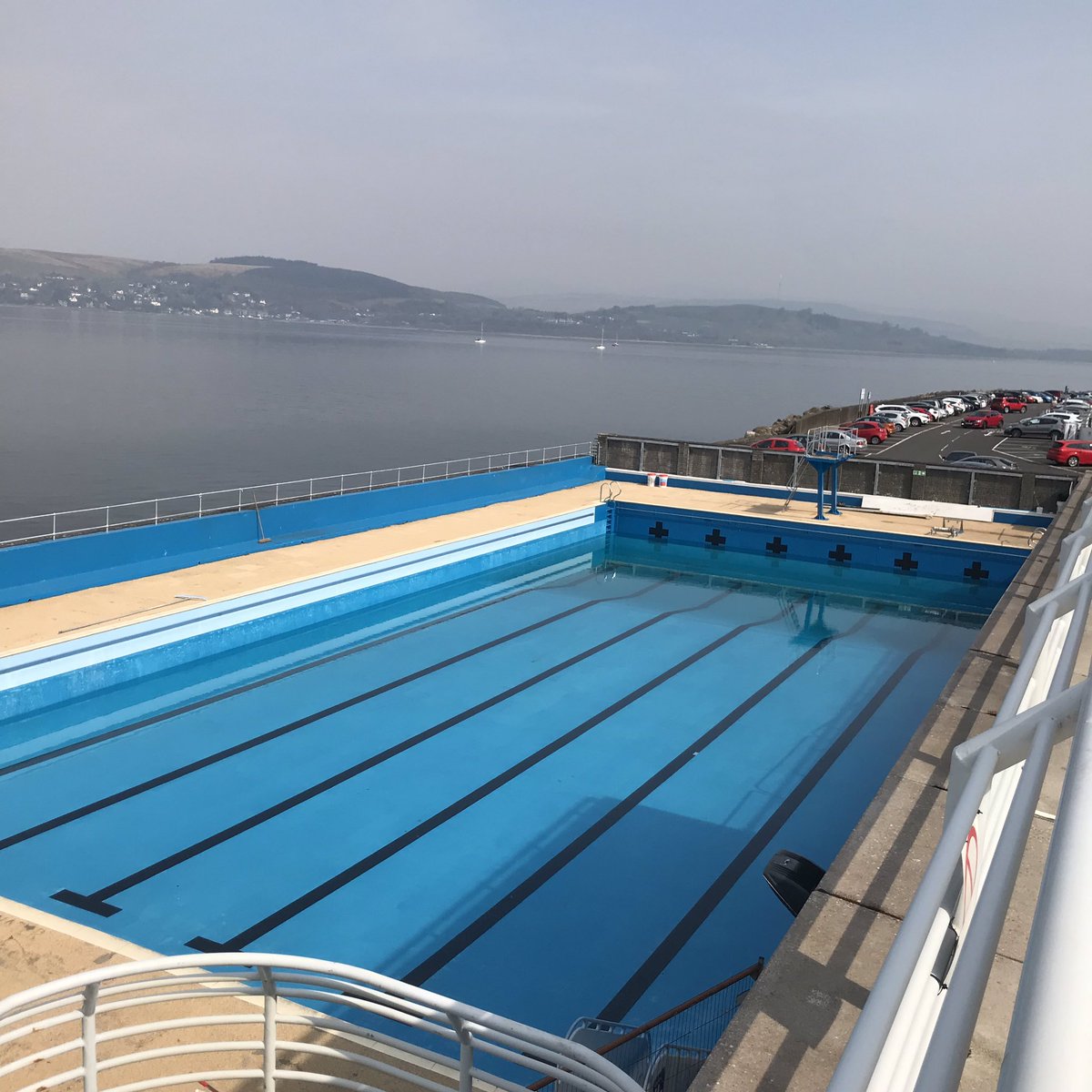 GourockPool's tweet photo. The pool is getting filled up! Nearly May! RT if you’ll be visiting Gourock this summer 🙋‍♂️🙋🏽‍♀️ https://t.co/G7uMt95hwa