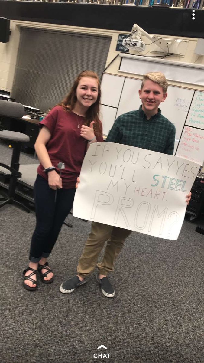 the_katie_baker's tweet photo. Can you believe my little brother! made a metal! rose! out of sheet! metal!!! to ask a girl to prom!!!!!!!! https://t.co/poa7ziP9zV