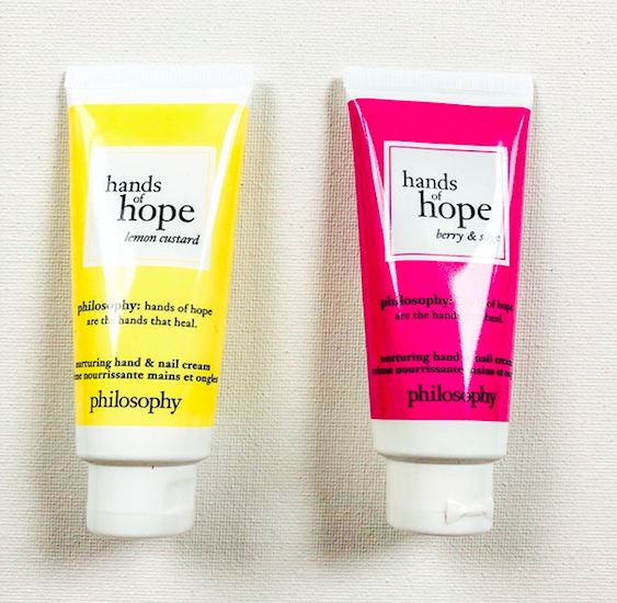 philosophy has added delicious scents to its great hands of hope hand cream. I'm giving away "lemon custard" and "berry &amp; sage" To enter, RT &amp; follow <a href="/davelackie/">dave lackie</a>