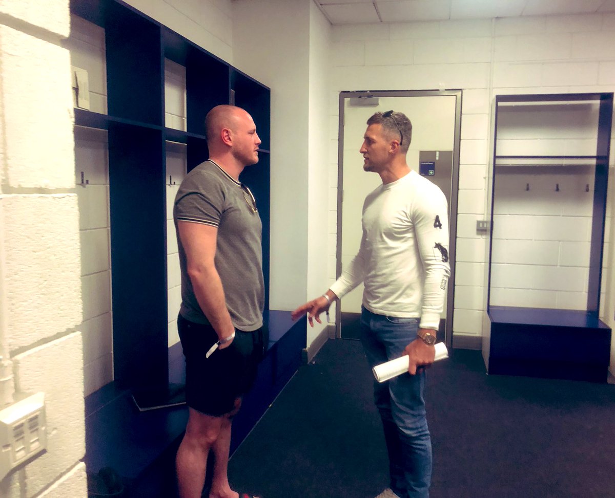 Friends reunited 😄
@Carl_Froch and @StGeorgeGroves are both on the 🎤 later for @SkySports 👀
#AllenBrowne