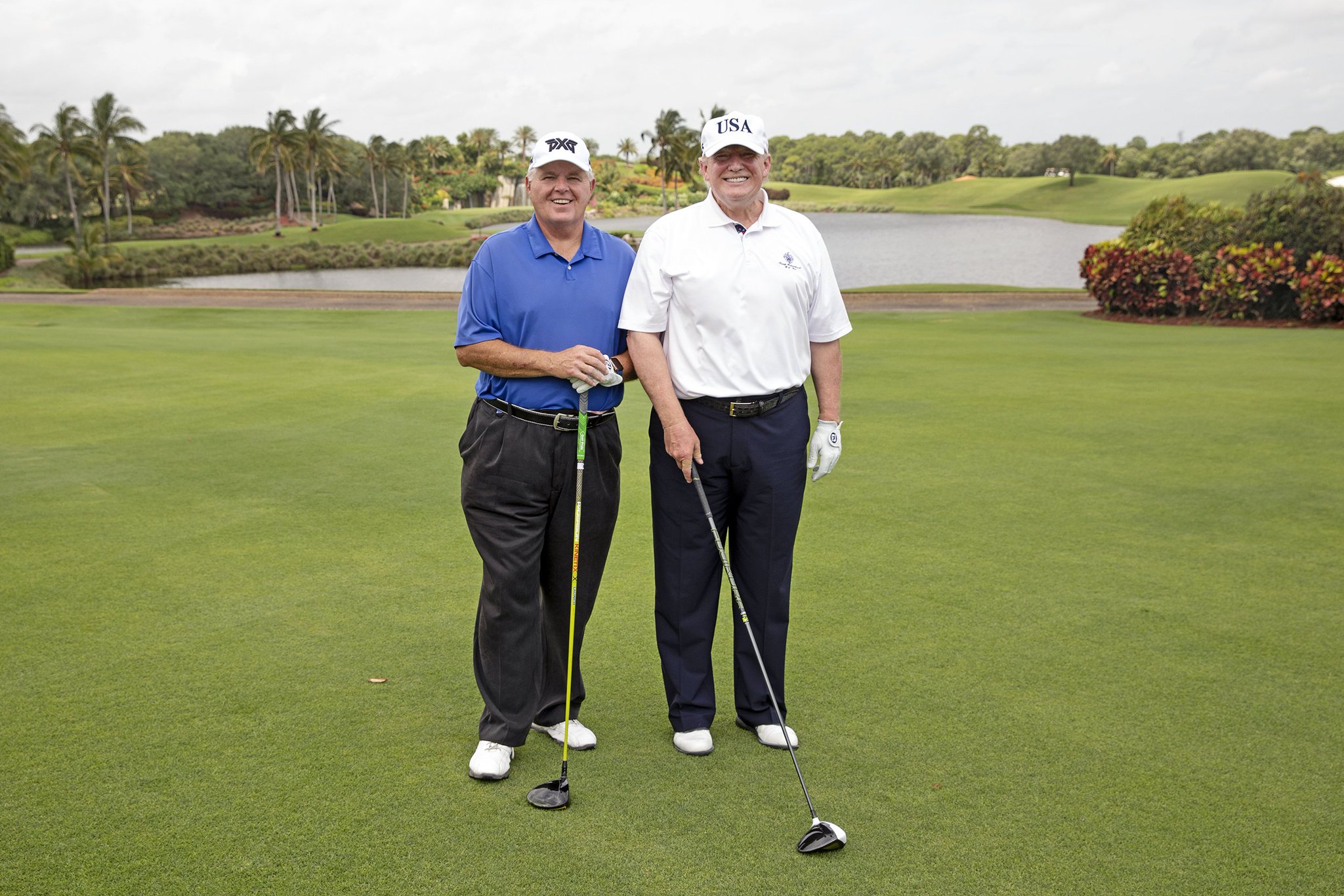 Trump playing golf with Rush | TigerDroppings.com