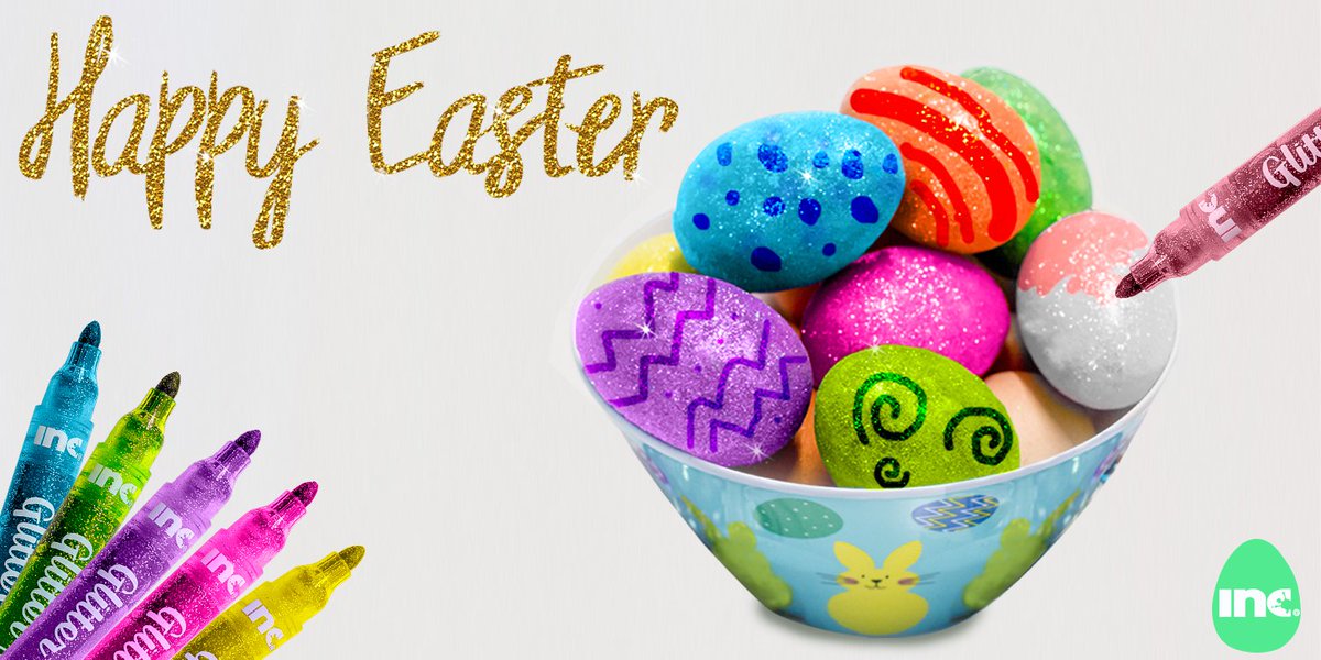 PTPlaythings's tweet photo. HAPPY EASTER! Add sparkle to your Easter this year with Glitter Pens from Inc. https://t.co/rHZeumoLs0