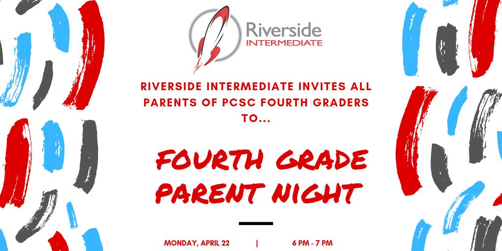 Parents of <a href="/PlymouthCSC_IN/">PCSC</a> fourth graders, Riverside can't wait to meet you at our Fourth Grade Parent Night this Monday, April 22 from 6-7 PM.  Doors will open at 5:45 PM.  Parents and fourth graders are invited.  
<a href="/JeffersonPCSC/">Jefferson Elem. PCSC</a> <a href="/MenomineePCSC/">Menominee Elementary</a> <a href="/WDAPlymouth/">Washington Discovery</a> <a href="/PCSCWebster/">Webster Elementary</a>