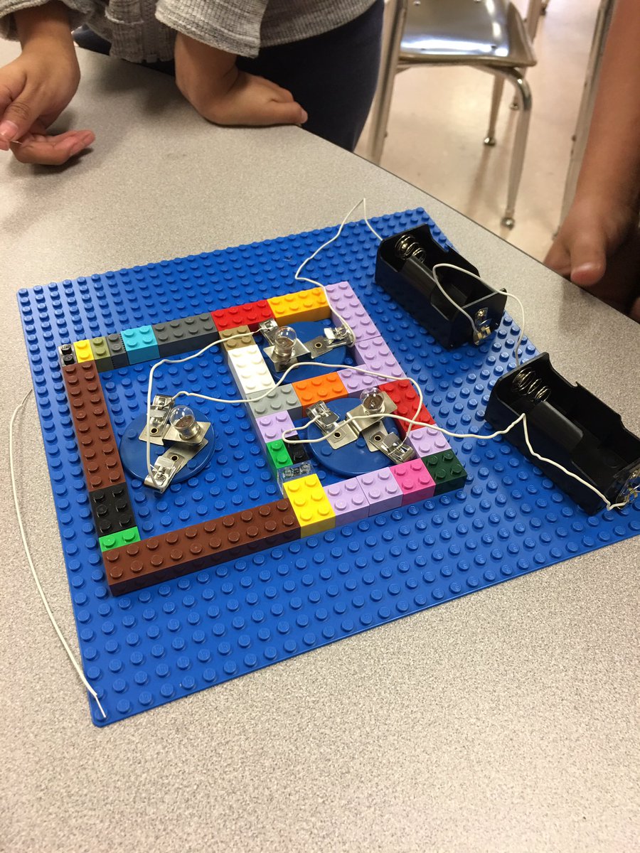 Mr_Chilson's tweet image. My third grade class learning about circuits and how it applies to our own homes as they made their LEGO homes and had to supply enough power to light them #STEM #stestem #rcschools @STE_Stallions @AnnHaley_RCS @theTSIN @lichelleleonard