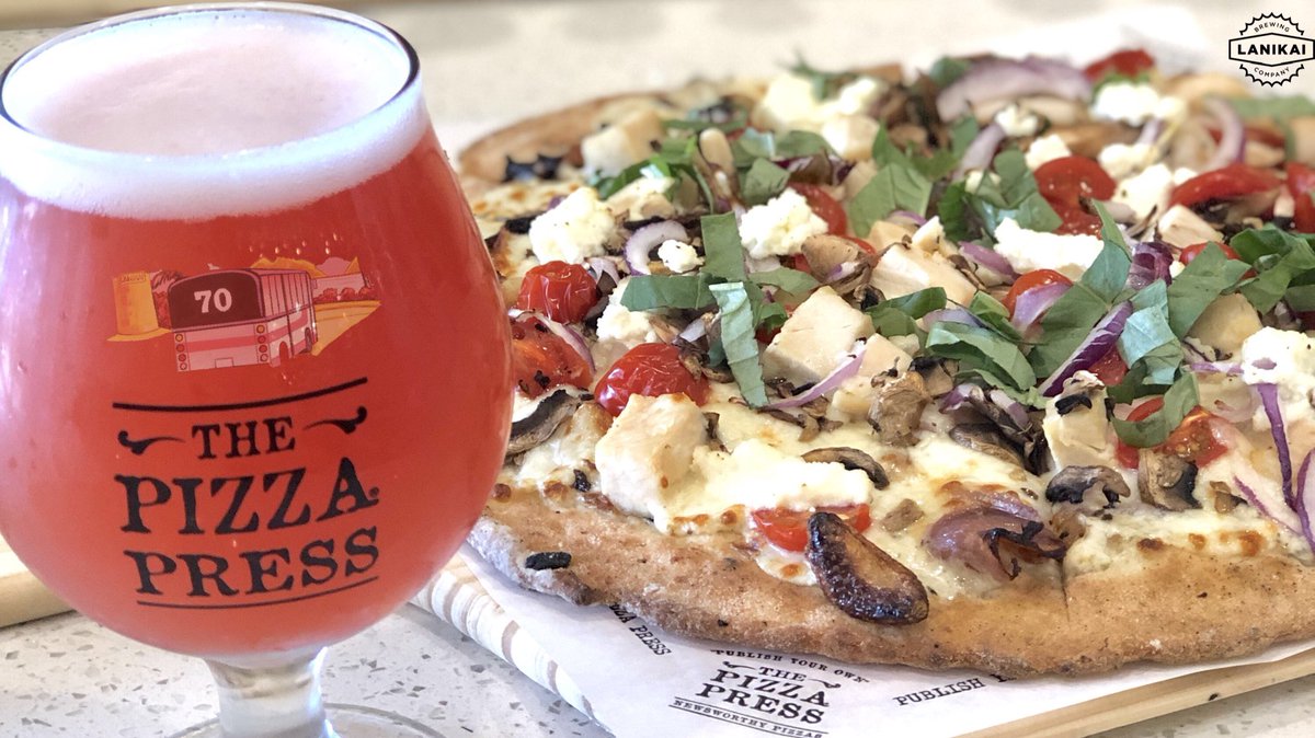 Extra, extra, read all about it! 

Our Route 70 Saison is now at The Pizza Press Pearl City! Using hibiscus &amp; local honey, it's a perfect match with a pizza like the Herald.  Publish your creation with the new cauliflower option. It's guaranteed to be a newsworthy experience!