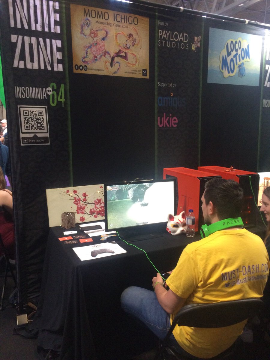 oakmoongames's tweet photo. Thanks @minibeaststudio for coming to play our game🍑Momo Ichigo🍓 today at #i64! We can't wait to play @MustDashAmigos 🌵 https://t.co/DN940cK0MS