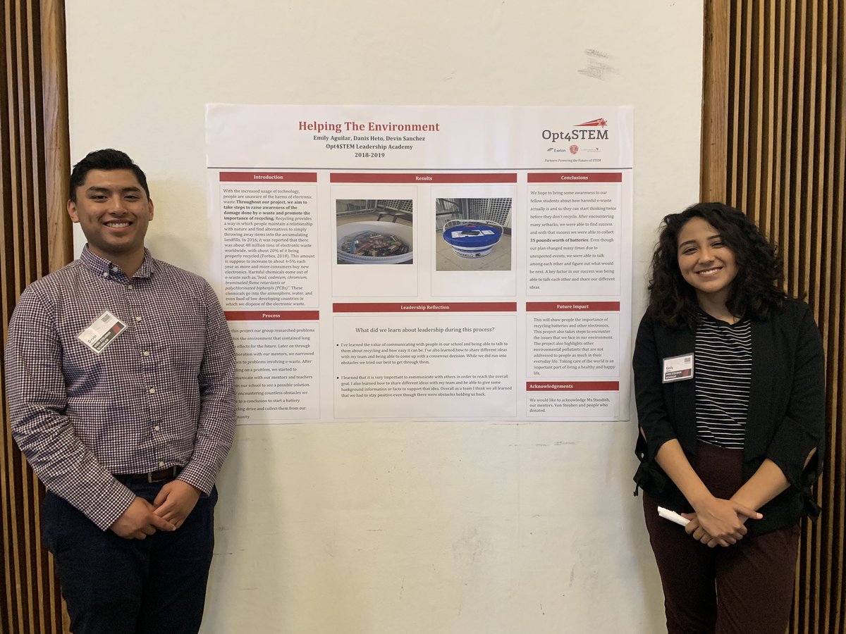 Opt4STEM's tweet photo. Our Leadership Academy students presented their community projects today at the Chicago Undergraduate Leadership Conference hosted @illinoistech . We are so proud of our students and their hard work this year! Shout out to the @IITLeadershipAc for their mentorship. #CULC2019 https://t.co/3E6iIX1QX3