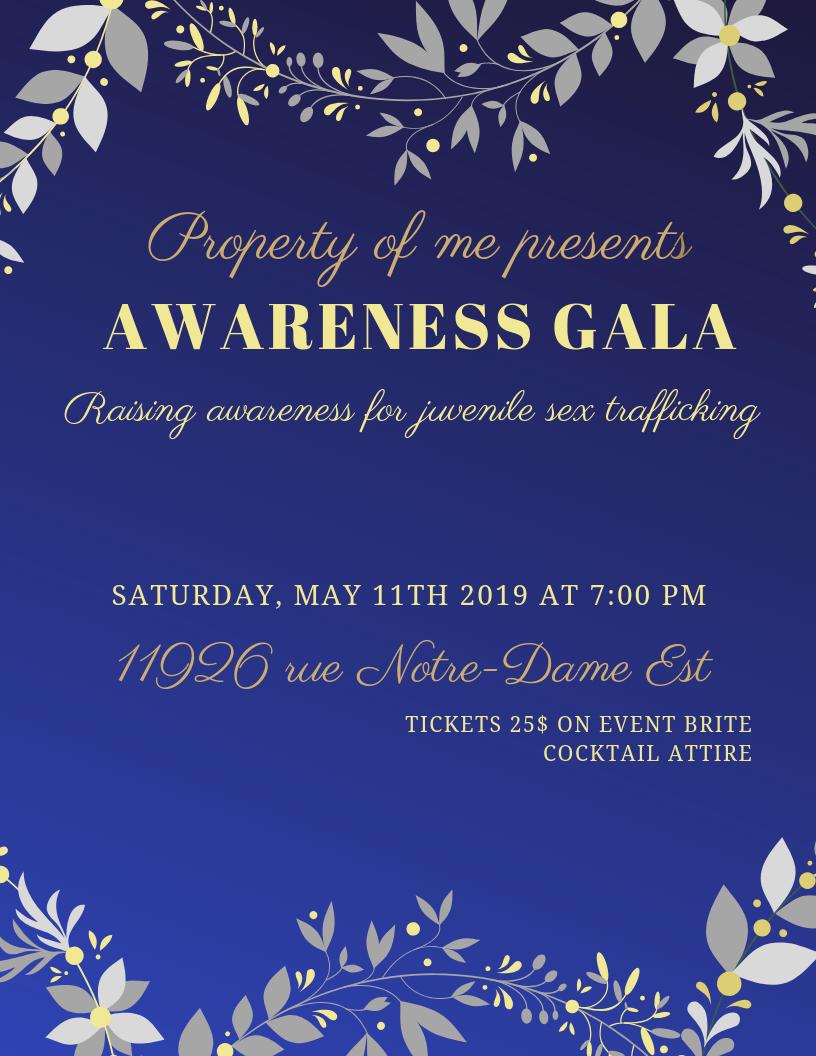 MePropertyof's tweet image. Hey everyone! Our final event is finally on its way! On May 11th, @MePropertyof is hosting an Awareness Gala for juvenile sex trafficking! Tickets are on sale for 25$ on Eventbrite! Join us for a memorable night with guest speakers, music and food! DM if you have any questions.