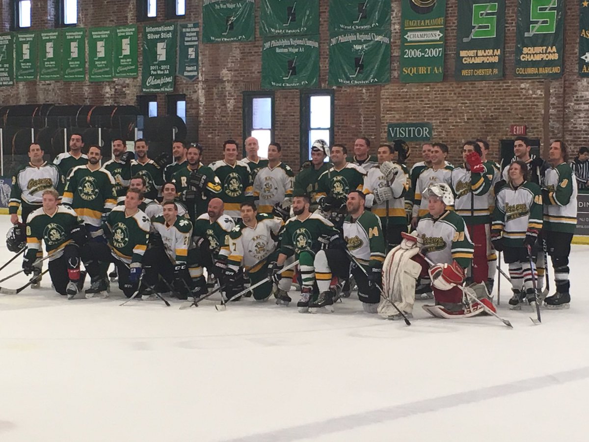 Great event held at the Armory this afternoon! Annual RBC Caseys Alumni Game... raising $ for CHOP❣️Pleasure to see all these former “Greats” wearing the Green and Gold once again! #itcannotend <a href="/CaseysSports/">CaseysSports</a> <a href="/ShoreConfHockey/">Shore Conf Hockey</a>