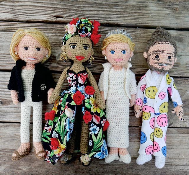 post malone crochet doll