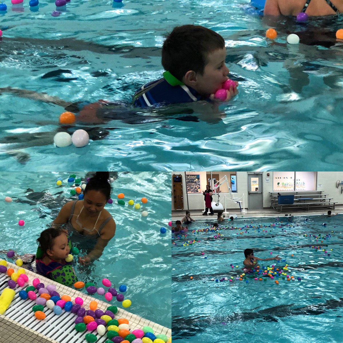 CadillacYMCA's tweet image. What a great Easter Egg Hunt this year!  #funinthepool #YMCA
