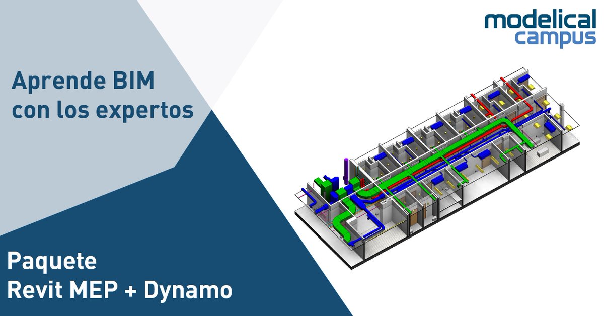 modelical's tweet photo. ¿Revit MEP con el equipo BIM que ha coordinado aeropuertos en todo el mundo? Accede ya a Modelical Campus: https://t.co/0egONgZRRF #BIMexperts #FormacionBIM #BIMTraining #ModelicalCampus #BIM #Arquitectura #MEP #Instalaciones #Ingenieros #Ingeniería https://t.co/GtrN93e9fl