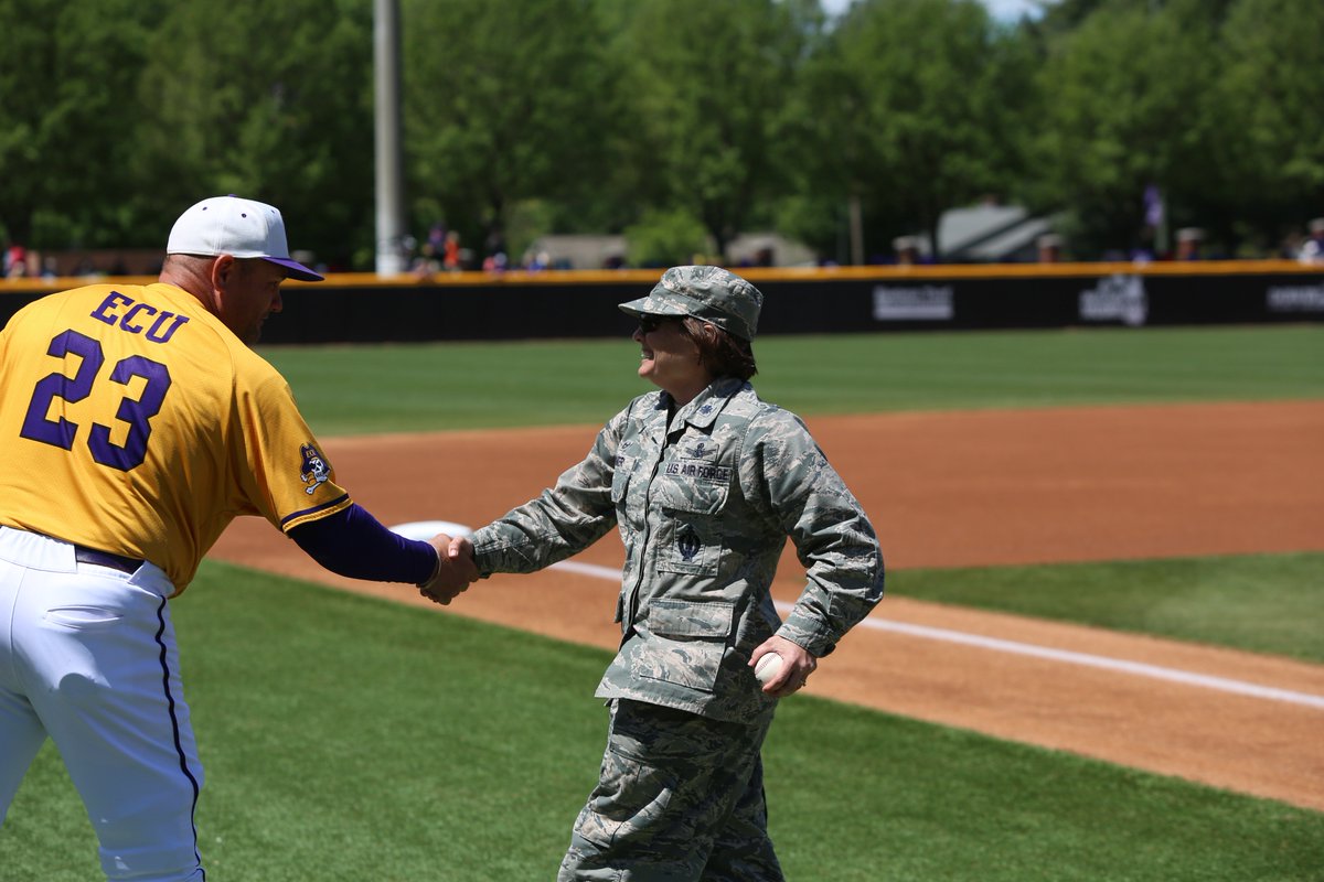 We'd like to thank Lieutenant Colonel April Wimmer for throwing the first pitch this afternoon for Game 3!