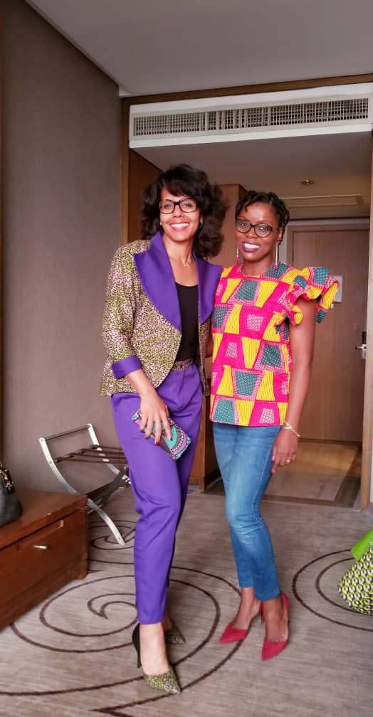 AudreyPulvar's tweet photo. Kinoise d’un soir grâce à
#JosianeNzeba, de #JNDesign 😉👍🏾 Merci et bravo pour ce très beau stylisme ! 🙏🏾🌺 En route pour la soirée de la soirée FemmesEnScience de #RDCongo @ScienceRDC https://t.co/maoStYXMGQ