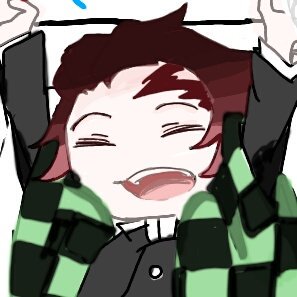 幸来さんがTwitterに投稿した竈門炭治郎(鬼滅の刃)のイラスト。