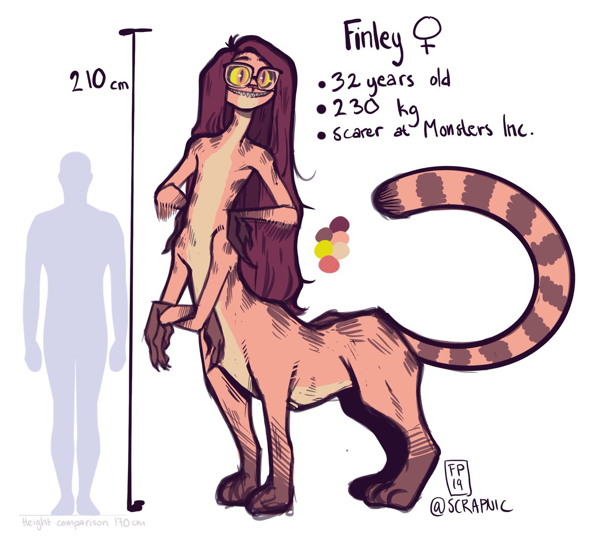 Scrapnick On Twitter A Lazy Ref Sheet Of Finley Including