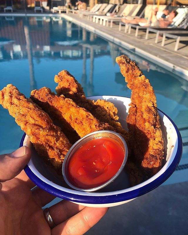 Wexler's Deli (@wexlersdeli) on Twitter photo Chicken tenders and hotel pools go together like peas and carrots. Pastrami-Spiced Chicken Tenders <a href="/arrivehotels/">ARRIVE Hotels</a> Palm Springs #coachella bit.ly/2PlWn6S Chicken tenders and hotel pools go together like peas and carrots. Pastrami-Spiced Chicken Tenders <a href="/arrivehotels/">ARRIVE Hotels</a> Palm Springs #coachella bit.ly/2PlWn6S