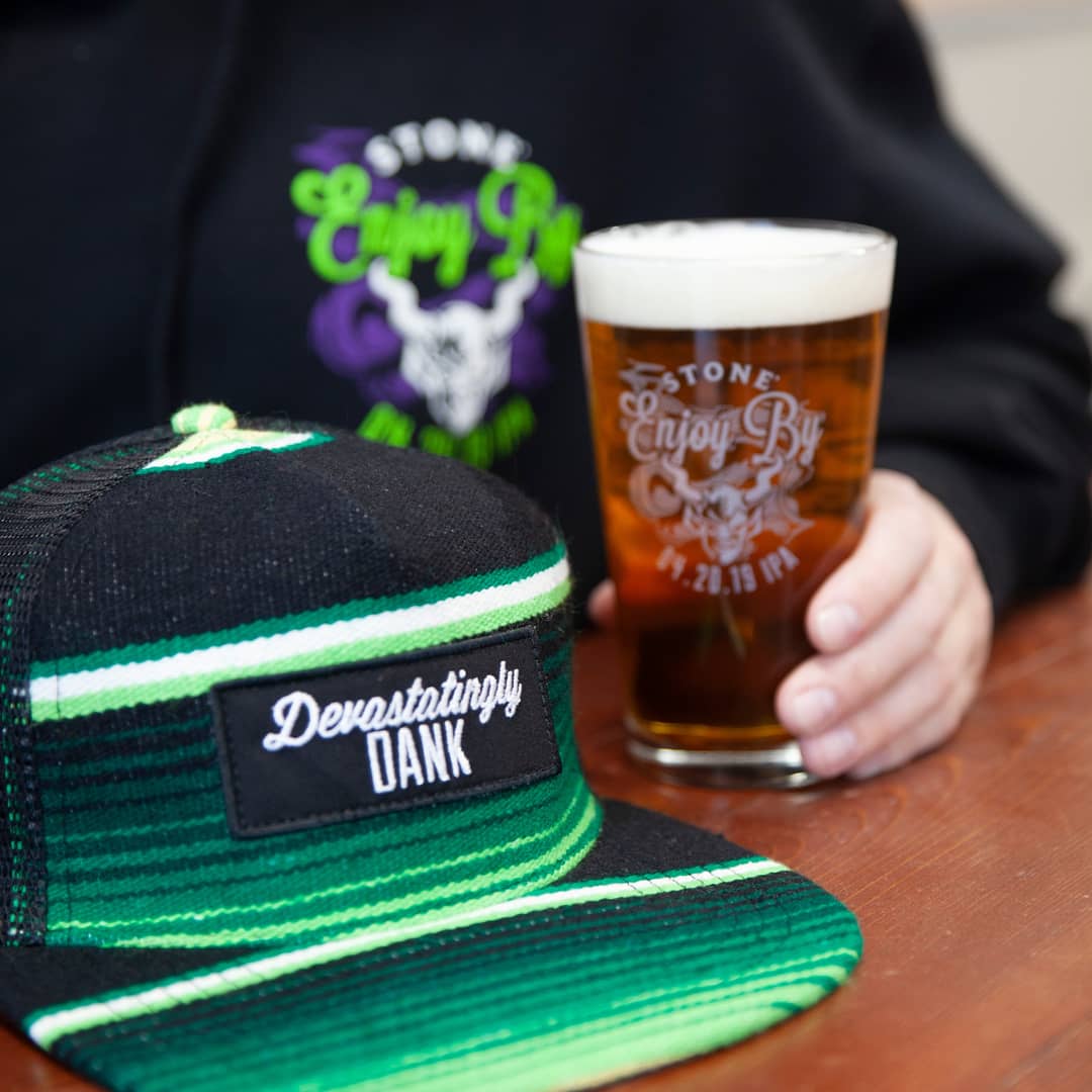 StoneBrewing's tweet photo. While the beer goes up in smoke today, the gear lives on, check out https://t.co/TBWSTrdeOi for #DevastatinglyDank hoodies, hats and glassware. https://t.co/ZUoSZtbNgx