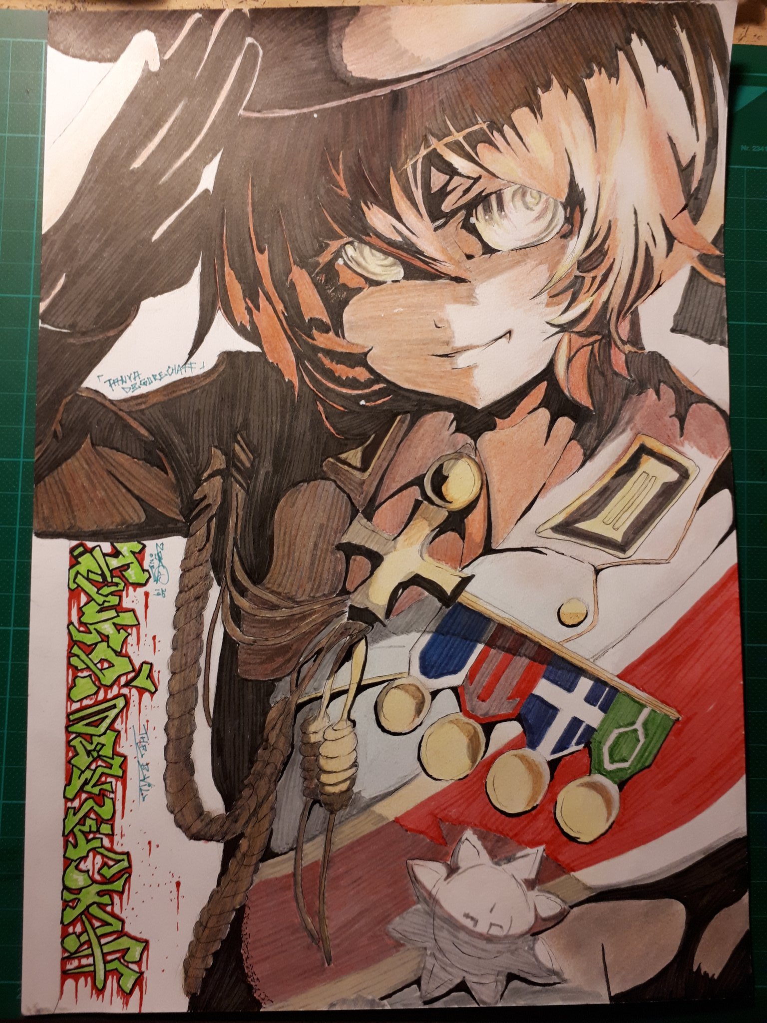 Zeroone93 على تويتر 幼女戦記 ターニャデグレチャフ 模写 イラスト この前描いたターニャデグレチャフを黒いフレームに入れました W Zeroone93 على تويتر 幼女戦記 ターニャデグレチャフ 模写 イラスト この前描いたターニャデグレチャフを黒いフレームに入れました W