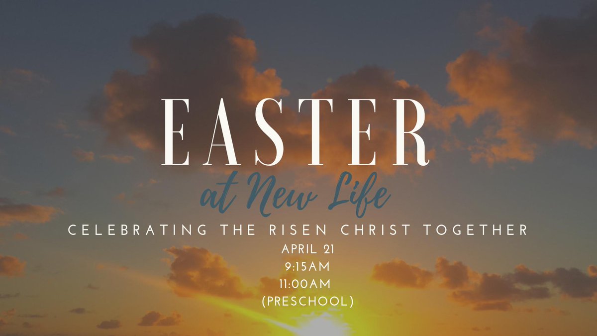 NewLifeBC's tweet image. Let's celebrate the Risen King together! Don't forget about our Easter services tomorrow!