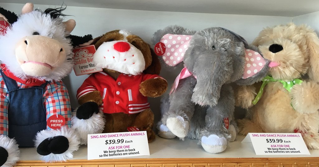 stuffed animals that sing and dance