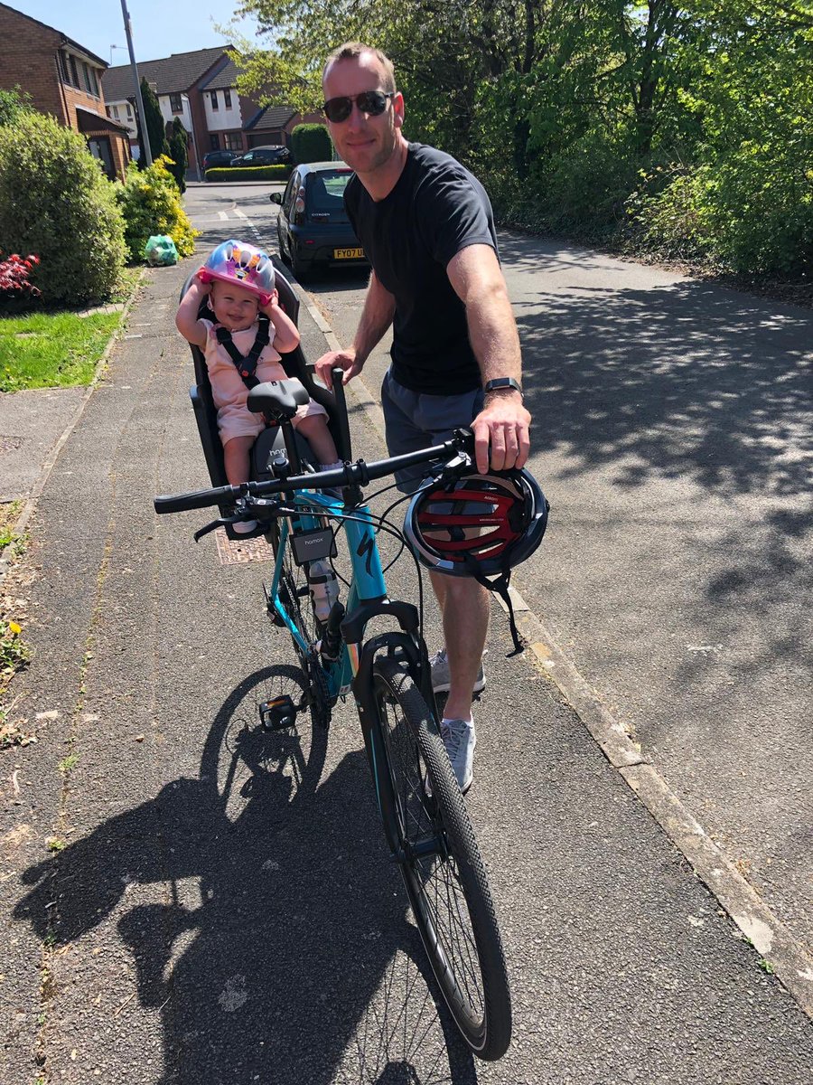GoughJames's tweet photo. First decent ride with a passenger 👶🏼🚲☀️ https://t.co/OpKXnUawXl