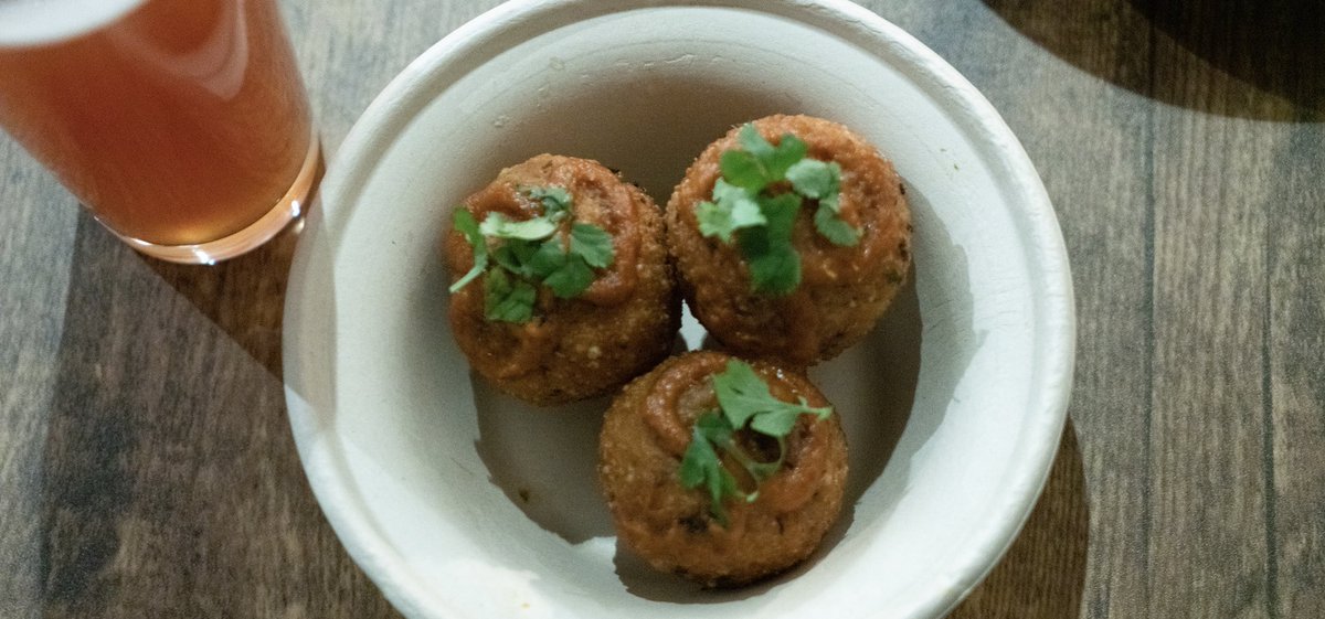 Bangkok Balls are one of our in house specialties you can’t find anywhere else. Get yours and get some shopping in <a href="/IsabelleFarm/">Isabelle Farm</a> today from 12-8! They close for Easter tomorrow so better stock up! #glutenfree #thairedcurry #riceballs with #kaffirlimeaioli 📷: @jfierberg