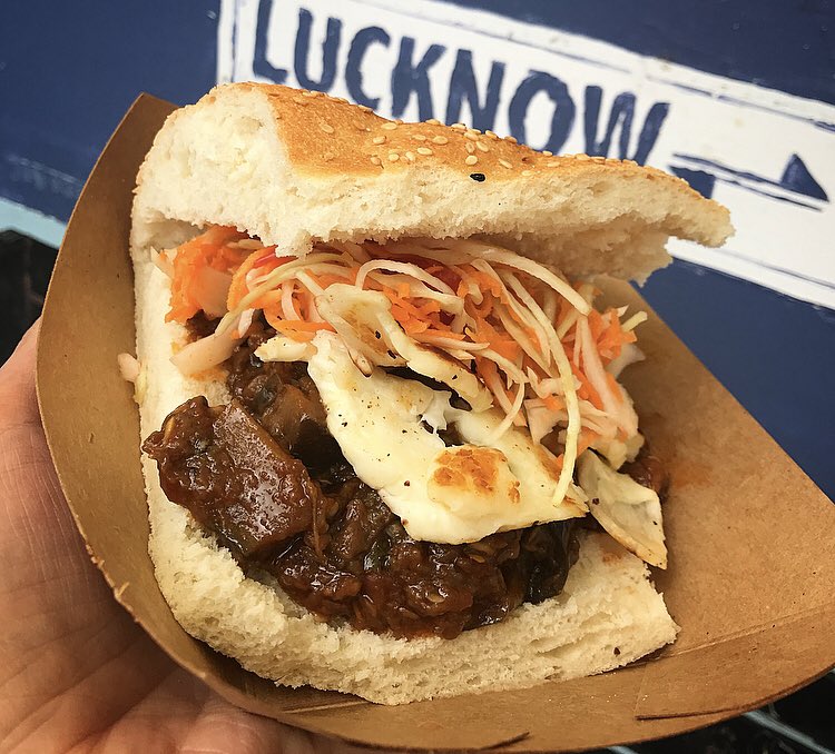 Feeling lucky? We are!  <a href="/Lucknow2London/">Lucknow 2 London</a> are back at this month’s market. 
Indian street food with a British twist you can pick from a meat, chicken or veggie curry all served up in tasty Turkish bread with a choice of sides. 
Street food at its finest! 
#CatfordFoodMarket