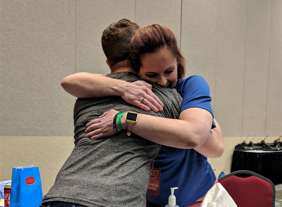 karijmk's tweet photo. I got to witness a magic moment at FanX this morning - Samuel Pettit managed to surprise his mom, Toni Montrose of Lehi, with an early return from Fort Huachuca. 
https://t.co/VFHWT2xpSH https://t.co/waKybMW2pi