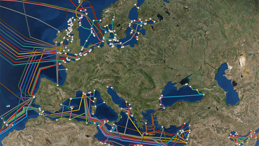 We know you love #maps as much as we do! ❤️ Learn how to make amazing maps like this one of undersea communication cables around the world p.ctx.ly/r/9cp1 #MapsWeLove