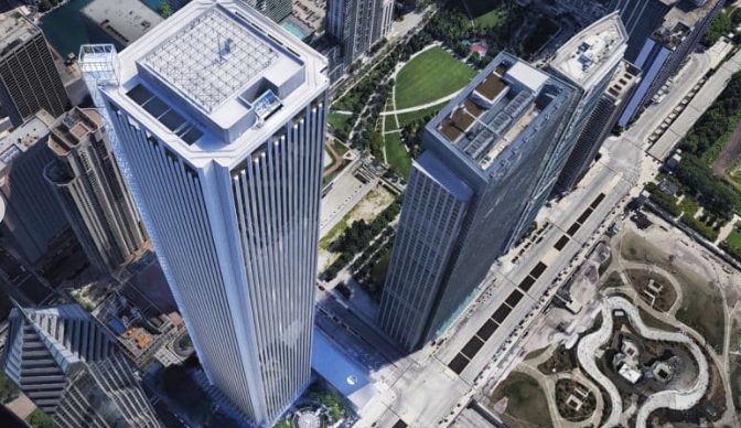 Chicago is getting new tourist attraction. A glass platform will launch people 82 stories into the air, at speeds of 16.6 feet per second. But, this isn't an amusement park ride, it’s a glass elevator designed by <a href="/SCB_Design/">SCB</a>: bit.ly/2UIopze