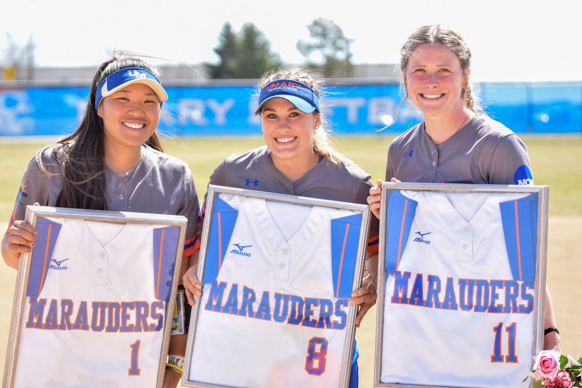 umarysports's tweet photo. SENIOR DAY! Congratulations to Kylie Alto, Brieann Backes, and Paige Matsuki on tremendous careers with @UmarySoftball #HooksUp https://t.co/NpLauaLVNv