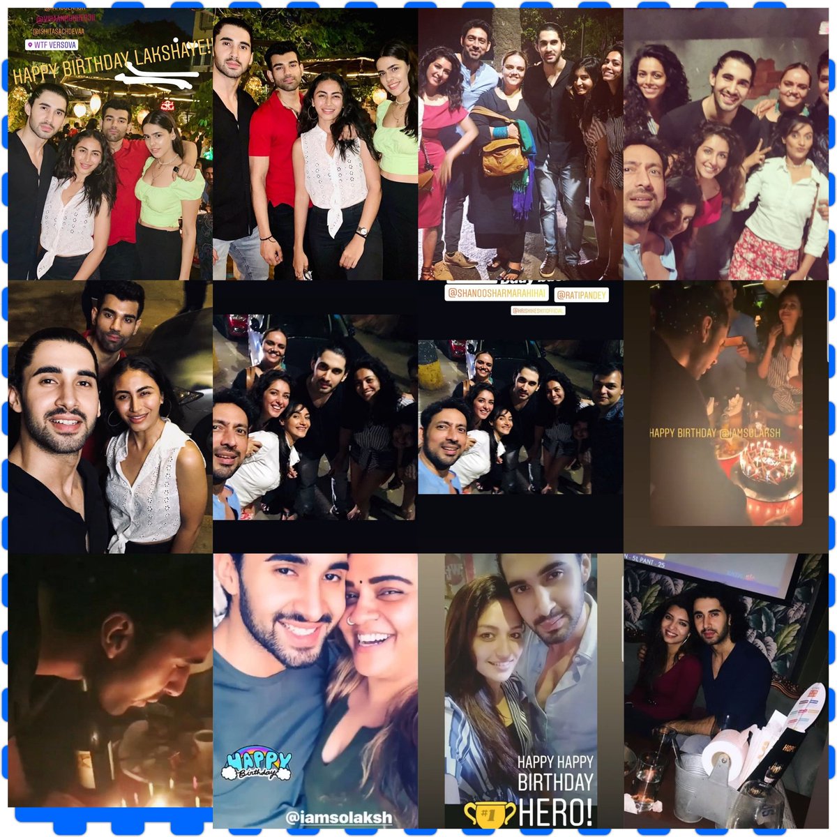 @IamsoLaksh <a href="/iamsameksha/">Samiksha Shael Oswal</a> <a href="/sktorigins/">Siddharth Kumar Tewary</a> <a href="/itsmeRati/">Rati Pandey</a> <a href="/iHrishikesh11/">Hrishikesh Pandey</a> 
#KING it is so nice to see you 😊 Happy with all your #Porusfamily and other close friends of yours... 
Your birthday was the lime light for the last one month and certainly was the most enlightening birthday.