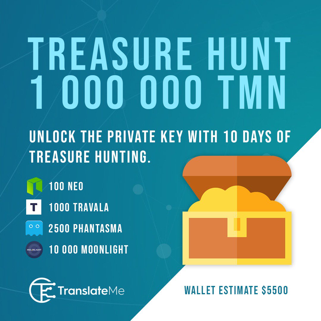 The first clue is currently on bitcoin thread. Your chance to win over 5000 USD in crypto. Check out the wallet here neoscan.io/address/AVhLoZ…
<a href="/translatemenet/">TranslateMe Network</a> <a href="/travalacom/">Travala.com 🏨 ✈️</a> <a href="/ConjureNetwork/">Conjure</a> <a href="/Moonlightdotio/">Moonlight</a> <a href="/phantasmachain/">Phantasma Phoenix</a> <a href="/O3_Labs/">O3 Swap</a> <a href="/neoeconomyio/">NEO Economy</a> <a href="/NEOnewstoday/">Neo News</a>