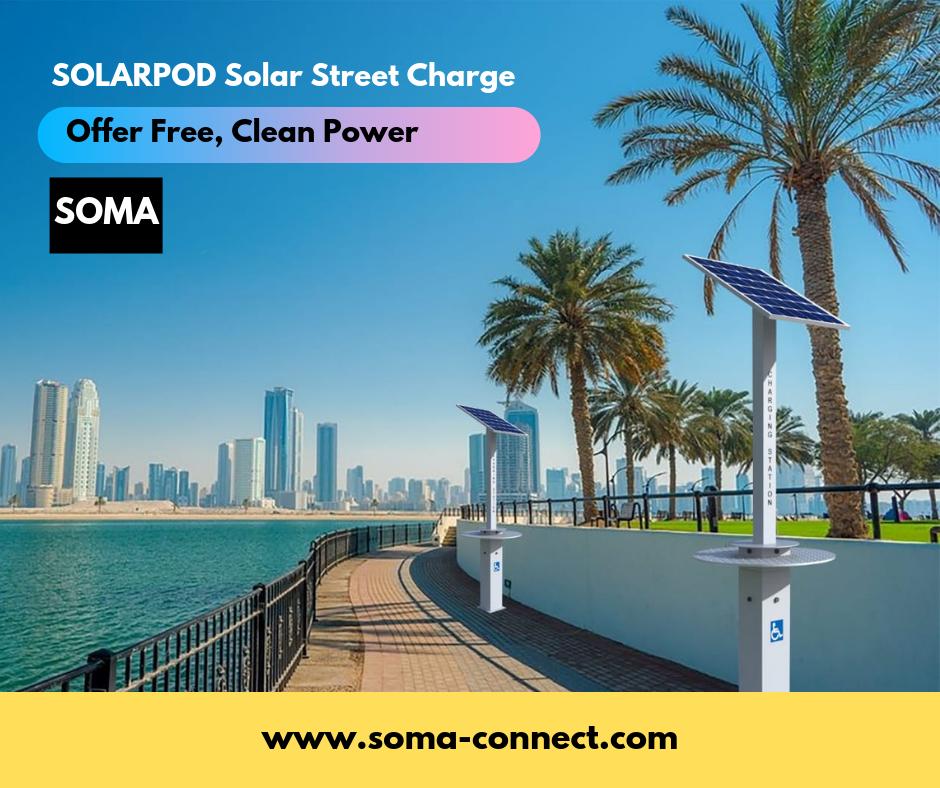 somconnect's tweet photo. Solar #Juice for your phone. Charge up your phone with fresh, clean, #solar power anywhere the sunshine
#charging_station #charging_kiosk #phone_charge #charge_on_the_go #telecoms #vodafon #stc #etisalat #turckcell #zain #orange #marketing #branding #sponsorship #events https://t.co/Xue2QIqPme