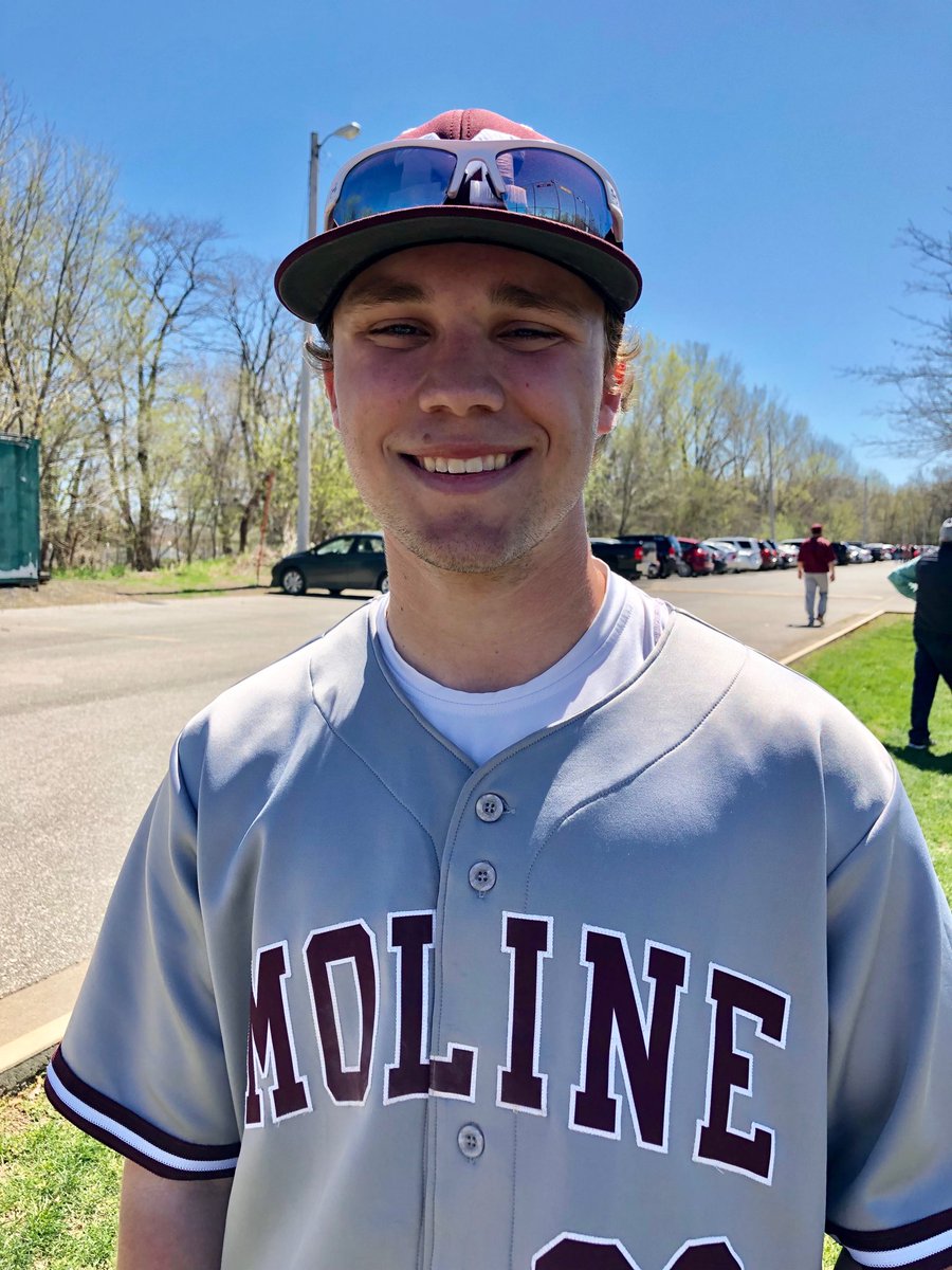 ness_44's tweet photo. #HungryHobo11 Player of the Game in Moline’s 9-5 #WB6bb win over Alleman - Sam Monroe, 3 hits, a walk and 3 runs scored from the leadoff spot. https://t.co/xVbJfEMyBN