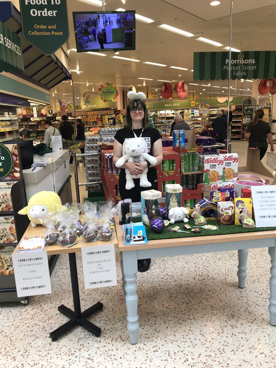 £134 raised for <a href="/CLIC_Sargent/">CLIC Sargent</a> Sargent today <a href="/Morrisons/">Morrisons</a> Falkirk! #ClicSargent #morrisonsxclicsargent