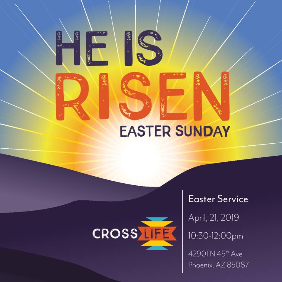 anthemaz's tweet photo. @CrossLifeAnthem Church invites you to attend their Easter Service this Sunday. 

#Easter #AnthemAZ #local85086 https://t.co/eVv0mXLfZU