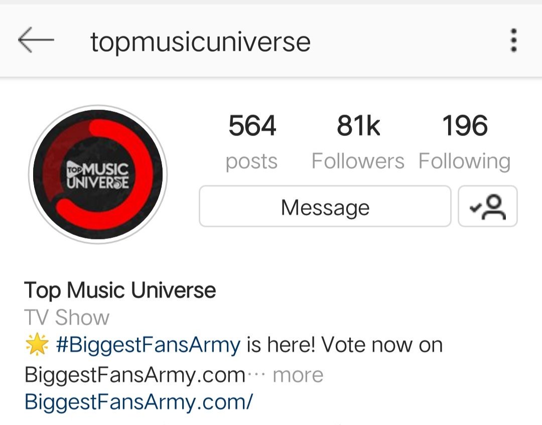Butterf82337956's tweet photo. Eries go follow this account @topmusicuniverseawards in instagram and vote for #EXOL from #EXO as the biggest fandom against IGOT7....we are lagging behind😭#EXO #EXOLs #weareoneEXO @weareoneEXO @B_hundred_Hyun @layzhang https://t.co/Zr9LOuh5T4