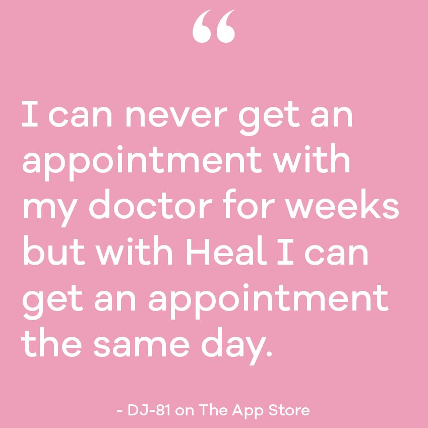 HealApp's tweet photo. How many times have you ended up going to Urgent Care while sick because your normal doctor was booked for weeks? Heal patients love that they can request an appointment and a physician will show up within 2 hours. #DoctorsToYourDoor #MyHealStory https://t.co/foWIvbpTyL
