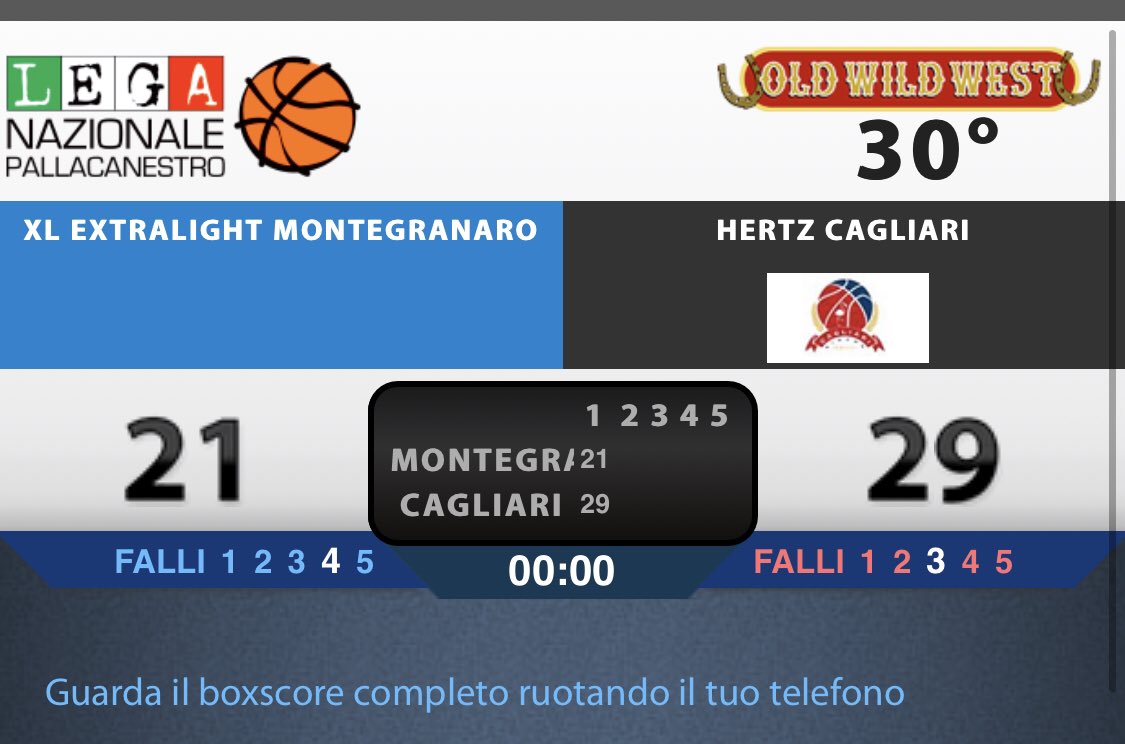 Il 1 quarto dell’ultima giornata di stagione regolare <a href="/LNPSOCIAL/">Lega Nazionale Pall</a> vede i rossoblu in vantaggio per 21-29 sulla <a href="/PoderosaBasket/">Poderosa MGR</a> 🏀
Forza ragazzi noi ci crediamo‼️ 🔴🔵