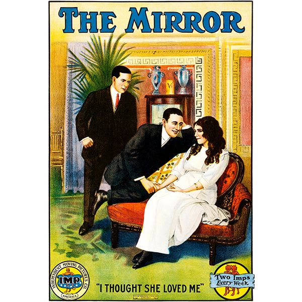 poster_rama's tweet image. The Mirror - 1911 - Movie Poster 
Hurry! Grab this poster now at buff.ly/2GvJ4hp

#shortcomedy #fortuneteller #torn #romanticrivalry #ThomasHInce #KingBaggot #MaryPickford #OwenMoore #movieposter #posterrama