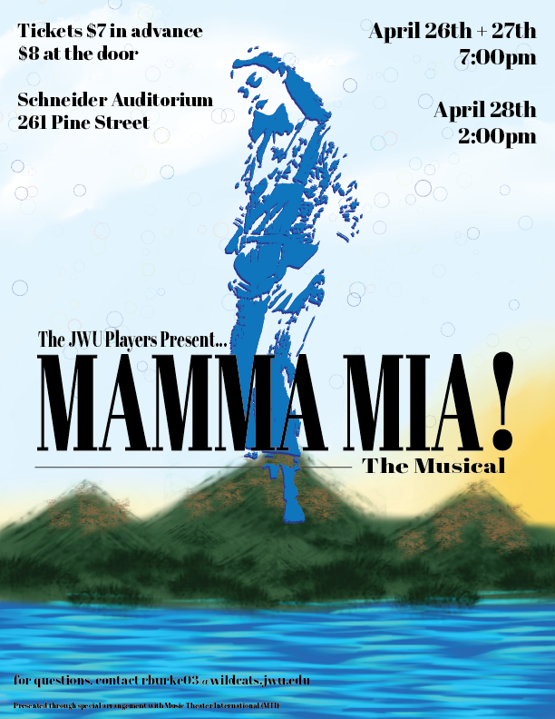 JWUPVDInvolved's tweet photo. SOON SOON SOON - Come join the dancing queens of the JWU Players for our Spring Musical, "Mamma Mia!" April 26-28. Tickets on sale now! #InvolvedAtJWU https://t.co/b3AAIn5z61