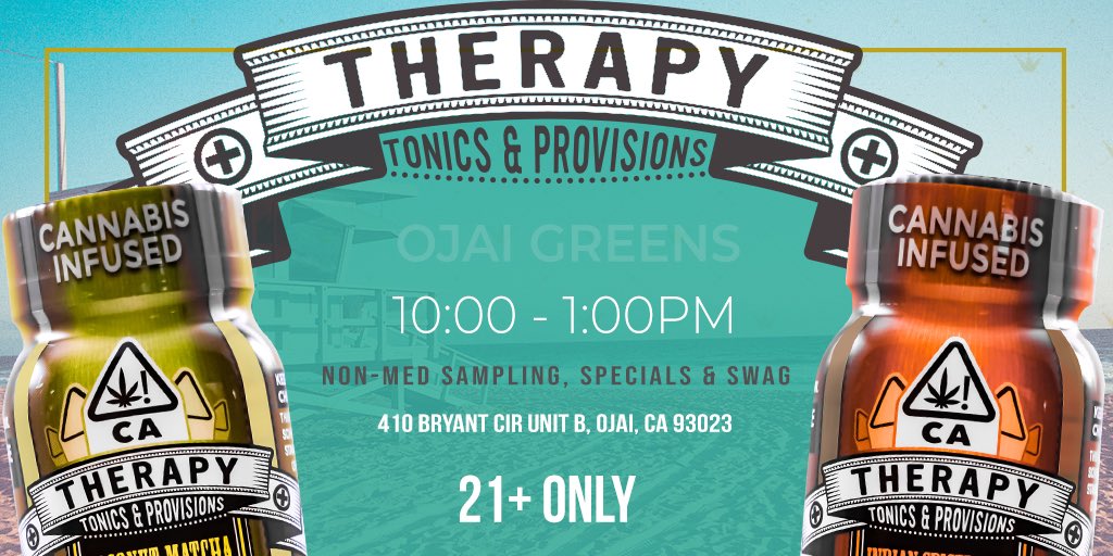 Ojai, what’s up! Come thru and get your therapy@today for #420 @ojaigreens