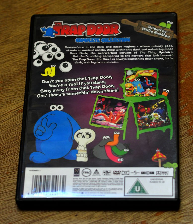 vopiscus_bm's tweet photo. #RetroDVD of the day, #TheTrapDoor, 1984, #CMTBAnimation & #QueensgateProductions, voiced but the inimitable #WillieRushton. The theme was the first, but not the last, time I was warned there was something down there! π https://t.co/7NOoH8aVEI